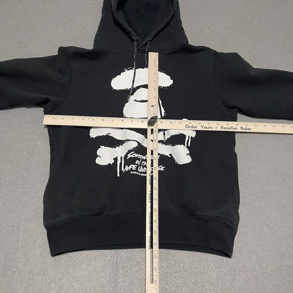 Aape By A Bathing Ape Hoodie Medium Black Somewhere In The AAPE Universe APUNVS - Picture 13 of 16